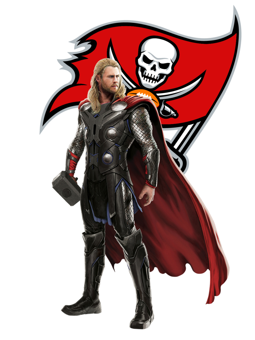 Tampa Bay Buccaneers Thor Logo vinyl decal